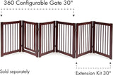 Primetime Petz 33233 Extension Kit For 360 Configurable Walk Through Folding Pet Gate Walnut 30in