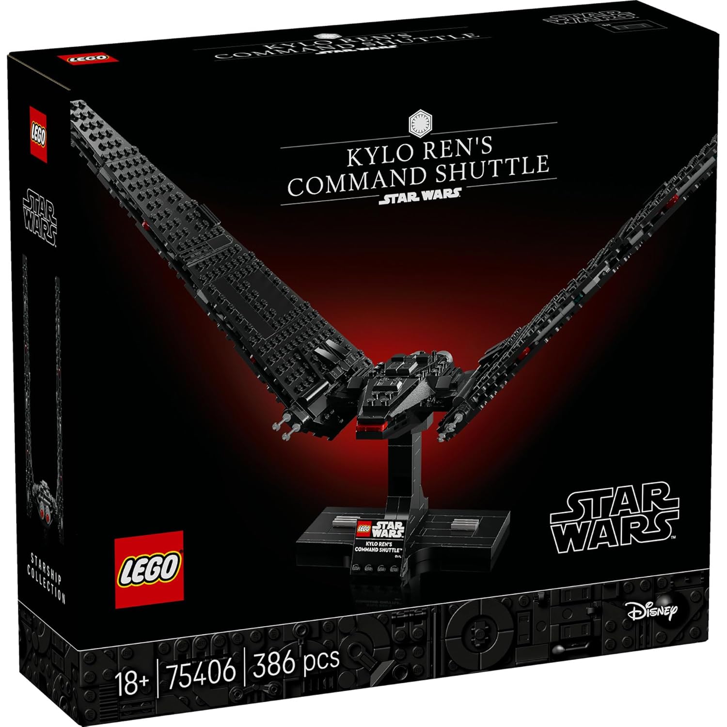 LEGO Star Wars Kylo Ren Command Shuttle Buildable Starship Model Kit 75406 Building Blocks