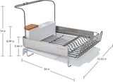 KitchenAid Full Size Expandable Dish Drying Rack 24inch White