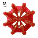 Softspikes Pulsar Tour Lock Cleat One Set Red