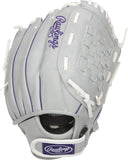 Rawlings Sure Catch Series Fastpitch Softball Glove PurpleGreyWhite RHT 12in