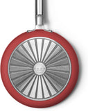 Smeg CKFF2801RDM Non-Stick Frying Pan, 28cm, Red
