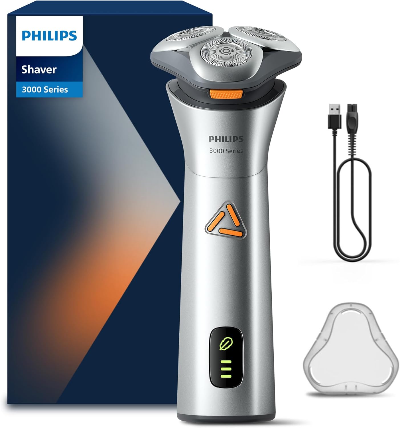 Philips S3882/00 3000 Series Wet & Dry Electric Shaver with Power Cut Blades