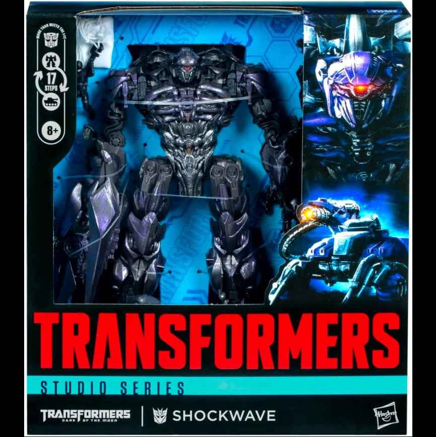 Hasbro Transformers Toys Studio Series Leader Class Transformers Dark Of The Moon Shockwave 8.5inch Converting Action Figure