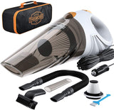 ThisWorx Car Vacuum Cleaner - Car Accessories - Small 12V High Power Handheld Portable Car Vacuum w/Attachments, 16 Ft Cord & Bag