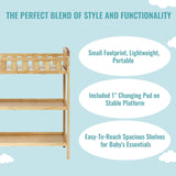 Dream On Me Emily Changing Table Natural