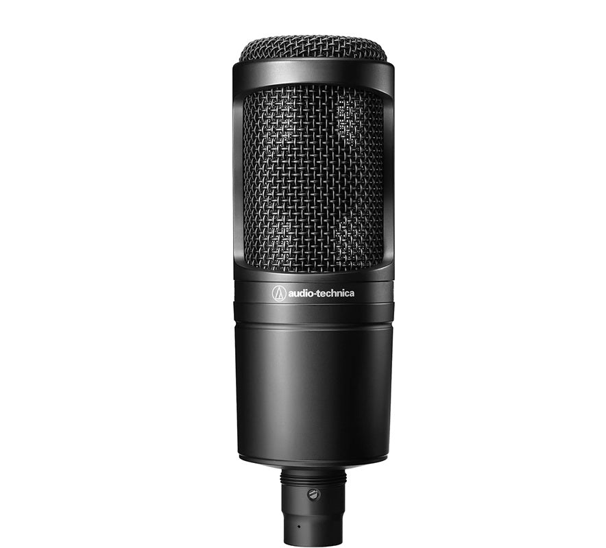Audio-Technica AT2020 Cardioid Condenser Studio XLR Microphone, Ideal for Project/Home Studio Applications