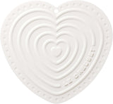 Le Creuset Silicon Heart Hot Pad, White