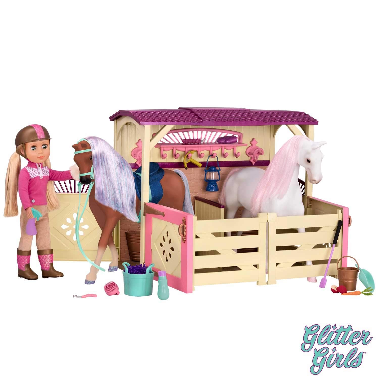 Glitter Girls – Horse Stable Playset – Play Set For 14-Inch Dolls