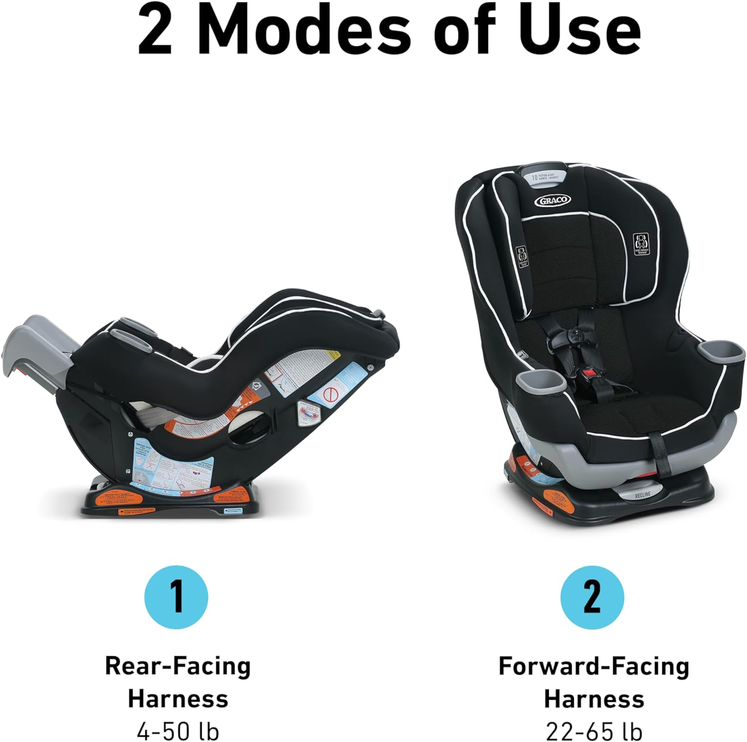 Graco Extend2Fit Convertible Car Seat, Kenzie, 2-in-1 Secondary image