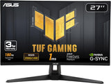 ASUS TUF Gaming 27” 1440P HDR Monitor (VG27AQ3A) – QHD (2560 x 1440), 180Hz, 1ms, Fast IPS, 130% sRGB, Extreme Low Motion Blur Sync, Speakers, Freesync Premium, G-SYNC Compatible, HDMI, DisplayPort