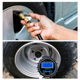 Nilight 50026R Digital Tire Inflator Pressure Gauge, 250 PSI