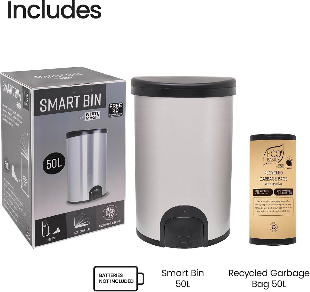 White Magic Smart Bin 50L