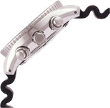 SEIKO Prospex Chronograph Quartz Blue Dial Black Silicone Men's Watch SSC759J1, Black