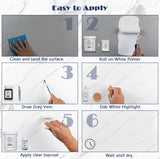 NADAMOO White Marble Countertop Paint Kit