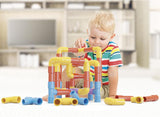 Quercetti Tubation - 40 Piece Interlocking Pipeline Maze Building Set - Open Ended Construction Toy for Ages 3 and Up (Made in Italy)