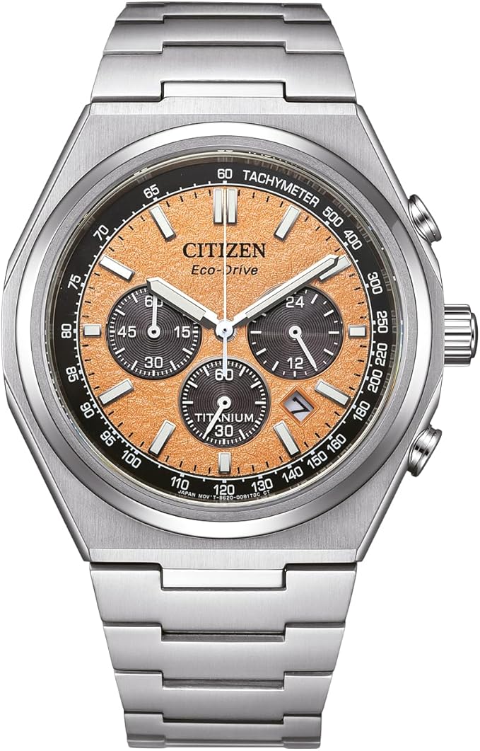 Citizen Mens Chronograph EcoDrive Watch Titanium Strap Main image