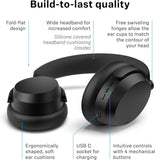 Sennheiser ACCENTUM Wireless Over-Ear Bluetooth Headphones with Mic, 50-Hour Battery Life, Hybrid Noise Cancelling (ANC), All-Day Comfort and Clear Voice Pick-up for Calls, 10 Min Quick Charge, Black