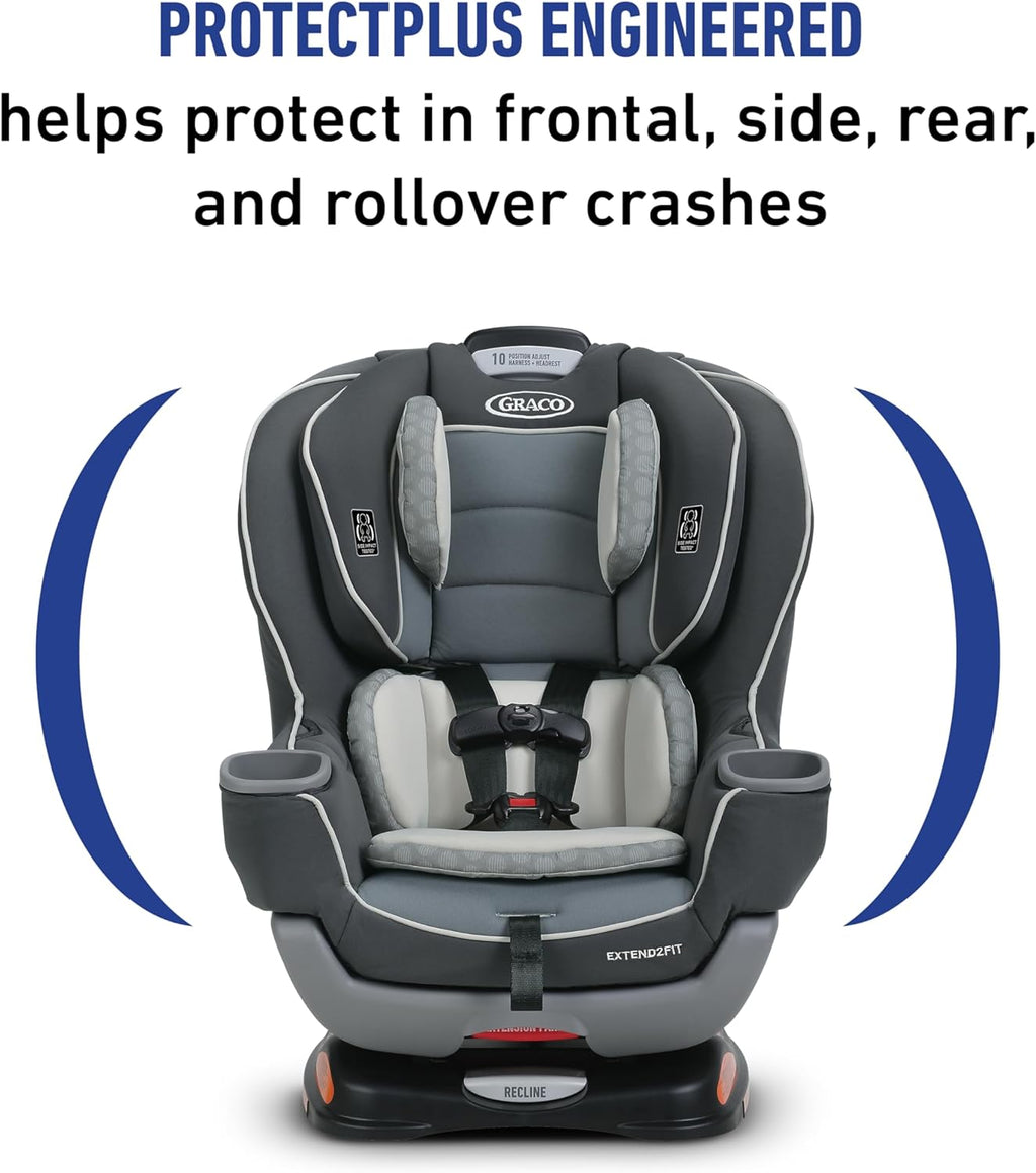 Graco Extend2Fit Convertible Car Seat, Kenzie, 2-in-1