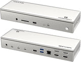 Thunderbolt 4 Quad Display Dock (15-in-1), WAVLINK 40Gbps Docking Station with 98W Laptop Charging, Single 8K@30Hz Quad 4K@60Hz, 2.5G RJ45, SD V4.0, 10Gbps USB3.1 for MacBook Pro/Air