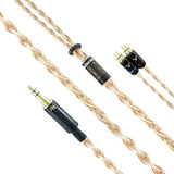 NocturnaL Audio Gravis (CM) 2-Pin Litz Copper 2.5mm Balanced Upgrade Cable for W4R, Custom IEMs (CIEM), 2.5 mm