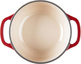 Lodge EC1D43 Enameled Cast Iron Dutch Oven, 1.5-Quart, Red