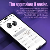 Bose Ultra Open Earbuds with Open Audio Technology Open Ear Wireless Earbuds Up to 48 Hours of Battery Life White Smoke