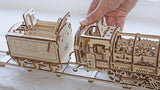 UGEARS Steam Locomotive With Tender Model Wood