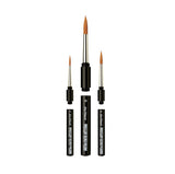 da Vinci Travel Series CosmoTop Spin Watercolor Brush Set-Round Synthetic with Travel Case