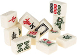 Hey! Play! Chinese Mahjong Game Set with 146 Tiles, Dice, and Ornate Storage Case for Adults, Kids, Boys and Girls