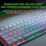 Razer Huntsman Mini 60% Gaming Keyboard: Fast Keyboard Switches - Linear Optical Switches - Chroma RGB Lighting - PBT Keycaps - Onboard Memory - Mercury White