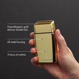 BaBylissPRO Baberology Double Foil Shaver FXFS2G GOLDFX Professional Electric Shaver
