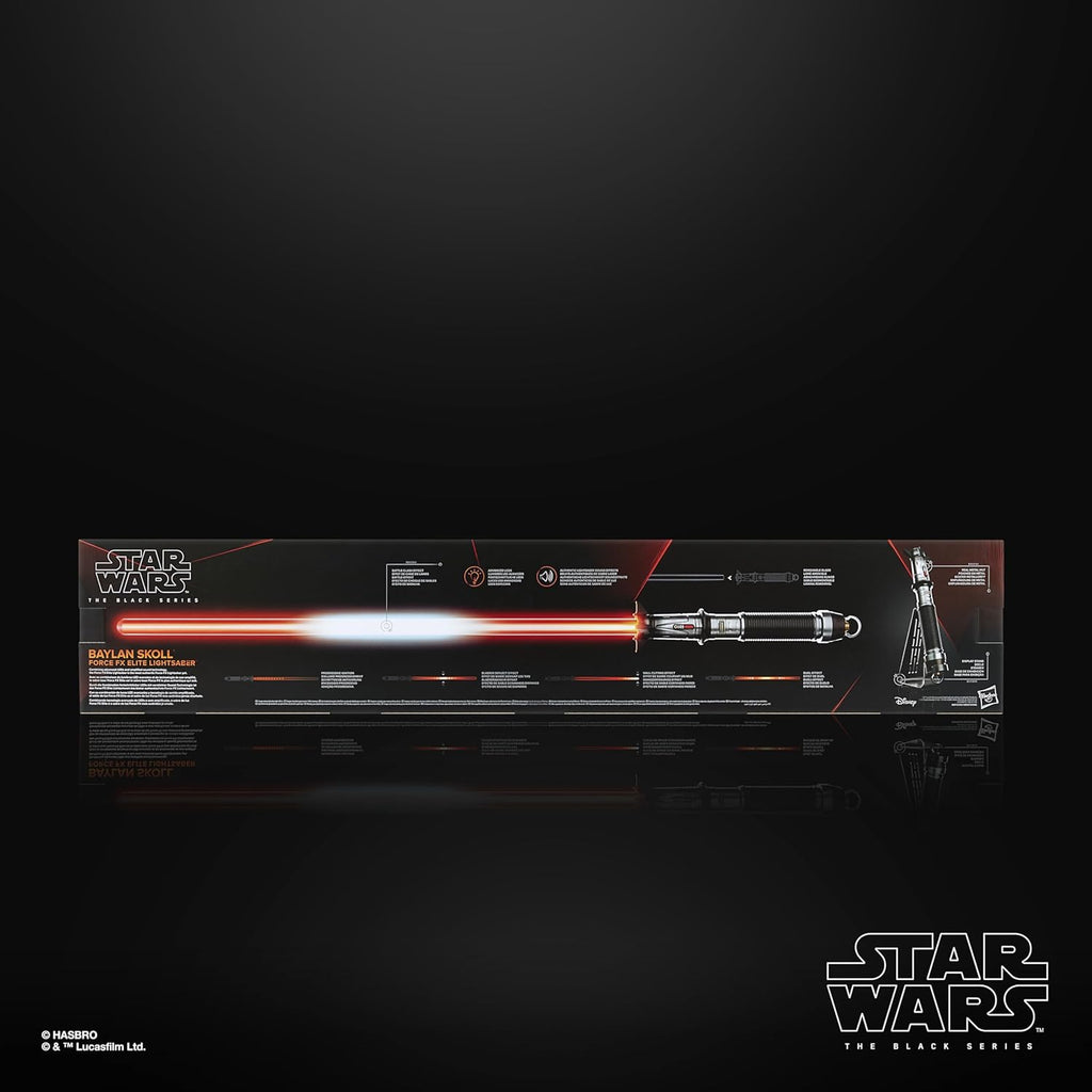 STAR WARS The Black Series Baylan Skoll Force FX Elite Electronic Lightsaber with Advanced LED and Sound Effects, Ages 14 and Up