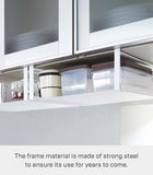 Yamazaki 2443 Under Cabinet Storage Rack, White, Approx. W 12.0 x D 9.4 x H 4.7 inches (30.5 x 24 x 12 cm), Plate, Kitchen, Hanging Shelf,