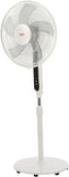 EuropAce 16'' Stand Fan  ESF 8135V (White) & Energy Saving w/ Remote