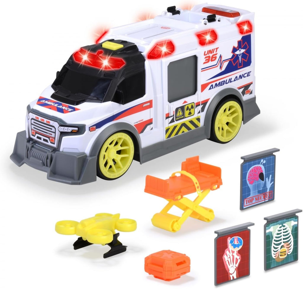 Dickie Toys Large Toy Ambulance Try Me 35.5cm