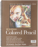 Strathmore 400 Series Colored Pencil Pad 9"x12" Wire Bound, 30 Sheets