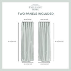 Exclusive Home Sateen Twill Woven Room Darkening Blackout Pinch Pleat Hidden Tab Top Curtain Panel Pair 96in Length Vanilla