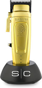 Stylecraft Saber II Professional Full Metal Body High-Torque Digital Brushless Motor Cordless Hair Clipper (Gold)
