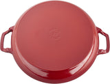 STAUB Braiser With Glass Lid Cherry 3.5 Qt