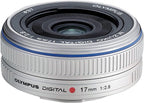 Olympus M Zuiko 17mm f/2.8 Lens Silver