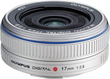 Olympus M Zuiko 17mm f/2.8 Lens Silver