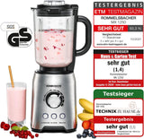 Rommelsbacher MX 1250 Glass Blender 6 Blade Powerful Motor For Ice Blend Smoothie Soup 1200W