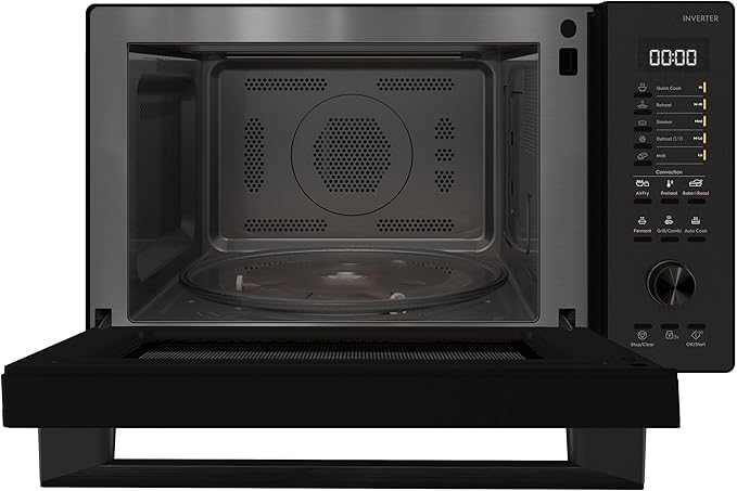 Electrolux UltimateTaste 700 EMC30D22BM - Freestanding Digital Microwave Oven with Grill and Convection functions (Roast/Bake/Airfry), 30L capacity, 1000W, 32 programs, Black Secondary image