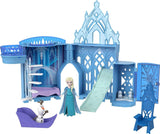 Disney Frozen Toys, Elsa Stackable Castle Doll House Playset with Small Doll and 8 Pieces, Inspired by The Disney Frozen Movies, Kids Travel Toys and Gifts