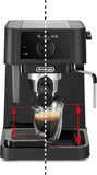 DeLonghi Stilosa Manual Pump Espresso Coffee Machine EC230.BK Black