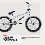 Mongoose Legion L40 Freestyle BMX Bik Steel Frame 20inch Wheels White