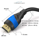 KabelDirekt – 12.5m HDMI cable – 4K HDMI cord (HDMI to HDMI – 4K@60Hz for stunning Ultra HD, High Speed with Ethernet, HDMI 2.0/1.4 – Blu-ray/PS4/PS5/Xbox Series X/Switch, black)