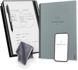 Rocketbook Core Reusable Spiral Notebook, Letter Size 8.5x11, Gray