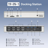 LAPTOP DOCKING STATION-19IN1/QUAD MONITOR WAVLINK 2288/